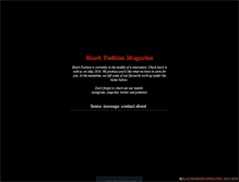 Tablet Screenshot of blackfashionmag.com